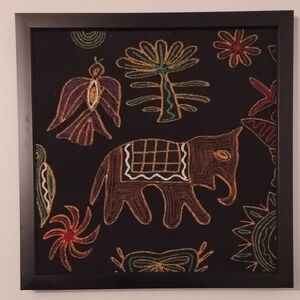 Hand Crafted Fiber Art with Vibrant Colors